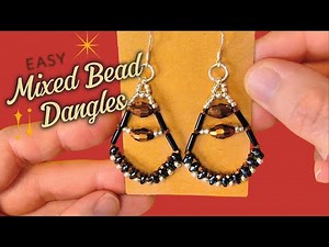DIY Easy Beaded Dangle Earrings | Simple Step-by-Step Tutorial