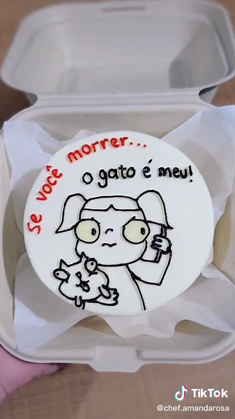 Bolos Bentô e o Gato: Meme Engraçado