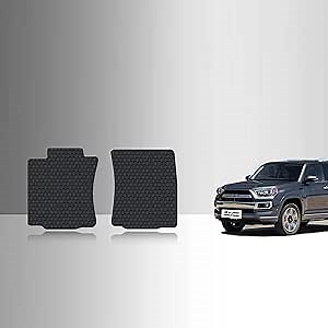 TOUGHPRO Floor Mats Accessories (Front Row Set) for Toyota 4Runner All Weather Heavy Duty (Made in USA) Black Rubber 2003 2004 2005 2006 2007 2008 2009