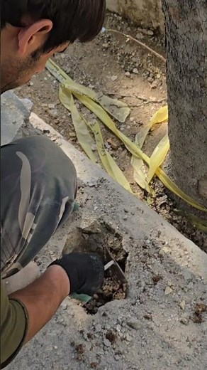 Digging Asphalt with a Shovel Manual Labor Challenge!