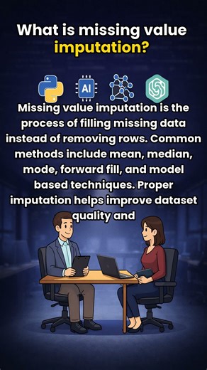 What is missing value imputation? | Python Interview Question #shorts