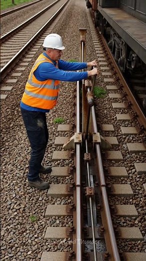 Real Railroad Switch Operation Safe Procedure in Action