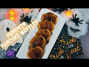 Halloween Pumpkin Pancake Waffles