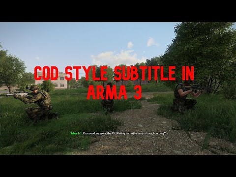 ARMA 3 Editor: simple side chat /subtitle + Bonus COD style subtitle
