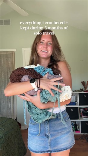 Everything I Crocheted and Kept During 5 Months of Solo Travel