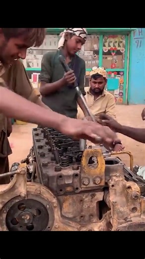 Cat Engine Rebuilt part 3 #india #mechaniclife #caterpillar | Engine Rebuild