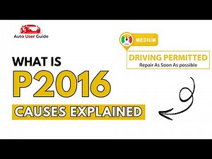 What is P2016 : Engine Error Code Causes Explained