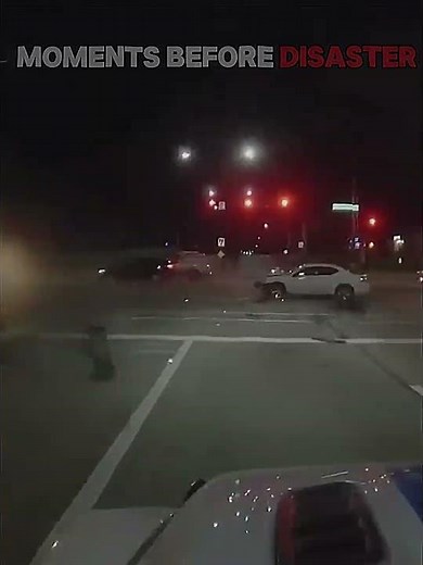 Moments Before Disaster | Nighttime Intersection Crash 🚨