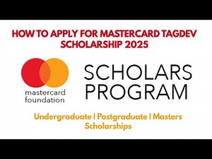 How To Apply For Mastercard TAGDev Scholarship 2025 for Africans – Fully Funded Opportunity