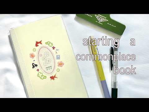 starting a commonplace book ⭐️ midori b6 slim notebook, how to start commonplacing