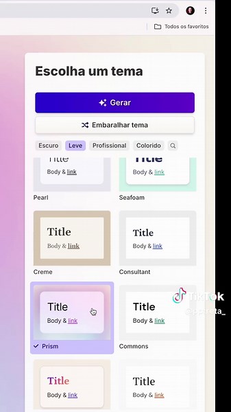 🚀 Apresentações prontas em segundos? Sim, isso é real! Descubra o @Gamma a IA que transforma um simples prompt em uma apresentação completa, com slides profissionais e visualmente incríveis. 💻✨ 👉 Digite o tema, e pronto: o trabalho difícil vira coisa do passado. 💡 Ganhe tempo, produtividade e impressione sua audiência! 📌 Experimente agora e leve suas apresentações para o próximo nível! #publi #aihacks #aitools #ai #gamma #inteligenciaartificial #ia