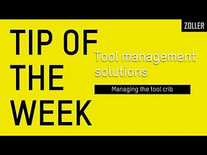 Managing the tool crib with ZOLLER tool management software | Tip of the Week
