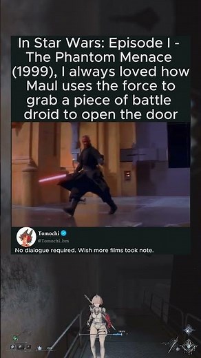 In Star Wars: Episode I - The Phantom Menace (1999), I always loved how Maul uses the force to