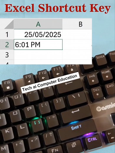 Excel Shortcut Keys for Date and Time