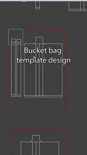 Bucket bag template #leathercraft #handmade #asmr