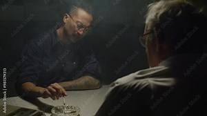 Informant giving detective information while smoking