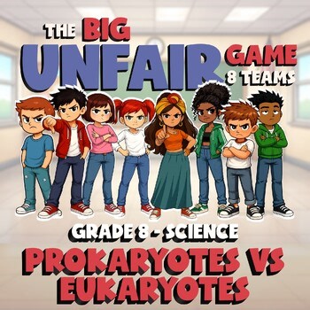 Prokaryotes vs Eukaryotes BIG UNFAIR GAME - No Prep Grade 8 Science Review