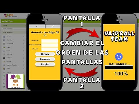 HOW TO CHANGE THE ORDER OF THE SCREENS IN MIT APP INVENTOR 2