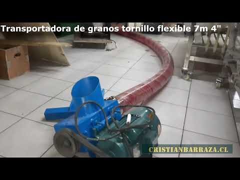 Transportadora de granos tornillo flexible 4" tornillo sin fin rosco CB