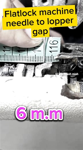 Flatlock machine needle to Lopper gap #machinery #machine #sewing #factory #garments | MD Titash Miah