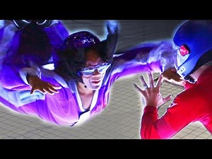 People Try Indoor Skydiving