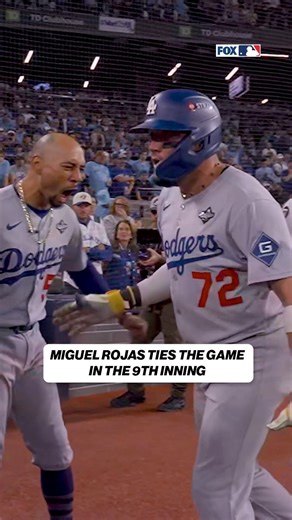 1.4M views · 37K reactions | MIGUEL ROJAS TIES THE GAME IN THE 9TH!  | MLB on FOX | Facebook