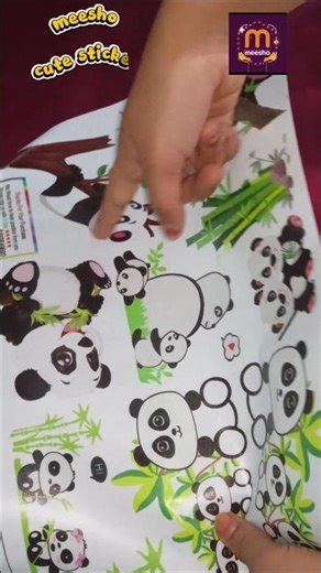 cute panda stickers in meesho very useful product #meesho app #meesho creator club #meesho finds
