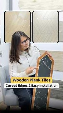 Wooden Plank Tiles | Curved Edges & Easy Installation #home