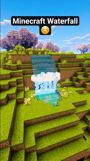 How to Build a REALISTIC Waterfall in Minecraft! 🌊🍃