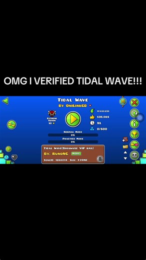 My Second Extreme Demon in Geometry Dash - Tidal Wave