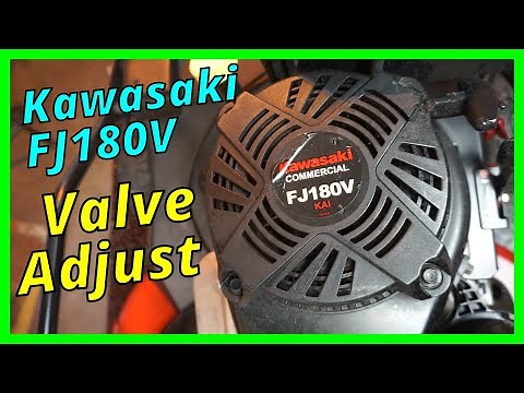 How To~ TORO -Turfmaster Kawasaki FJ180V Valve Adjustment / Adjust To Tight!