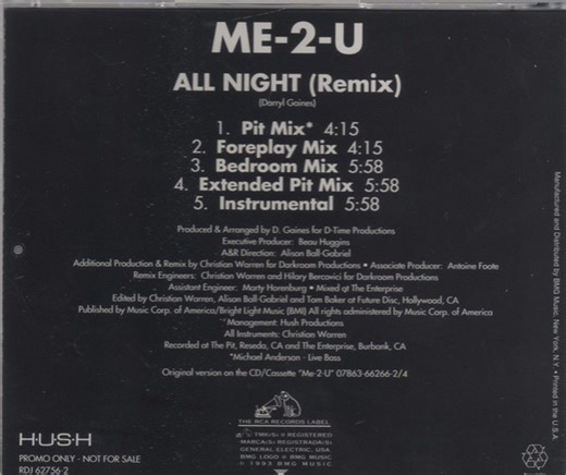 Me-2-U - All Night (Remix)