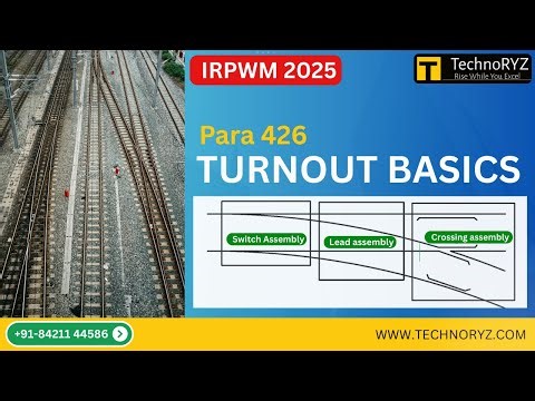 Turnout Basics in Indian Railways | Switch, Lead, Crossing & Turn-in Curve | IRPWM Points & Crossing