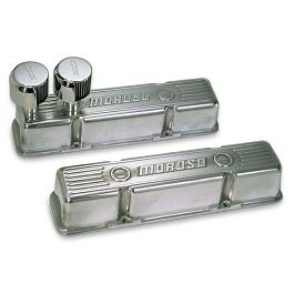 VALVE COVERS, SBC, CAST, 1 VALVE COVER WITH 2 BREATHERS AT FRONT