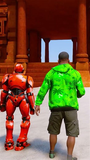 Franklin Found a huge Troll Monster in GTA 5 #gtav #franklin #monster