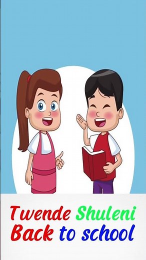 Twende Shuleni | Swahili Nursery Rhymes & Songs | Fun Learning for Nursery Kids#shorts