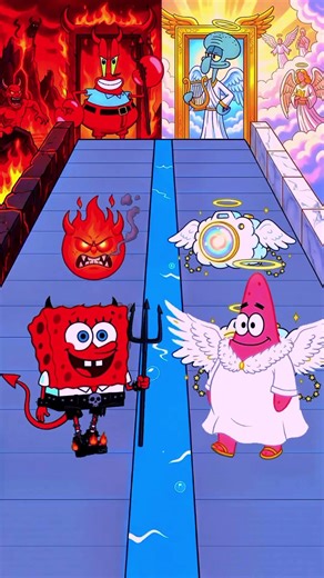 You won't believe who wins this fight (SpongeBob vs Patrick)#shorts #spongebob #funny #animation