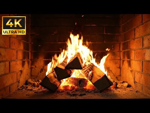 🔥 4K Cozy Fireplace Ambience LIVE | Crackling Fire Sounds for Relaxation & Focus