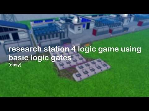 research station 4 logic solution with basic gates | industrialist