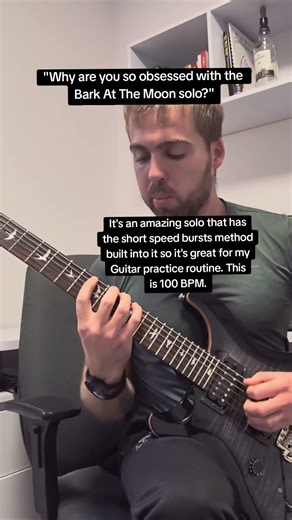 Ozzy Osbourne - Bark At The Moon Guitar Workout (Jake E. Lee Roberts) | 100 BPM