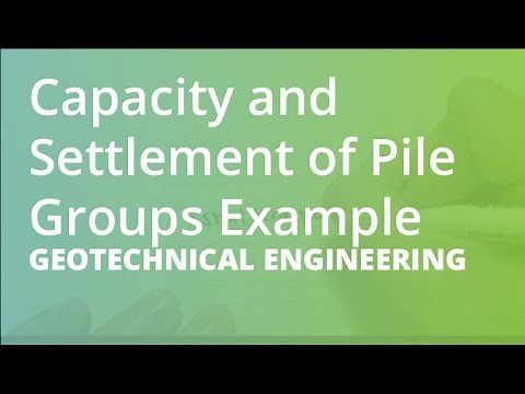 Capacity and Settlement of Pile Groups Example | Geotechnical Engineering