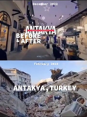 Before and After of Antakya #Turkey #_spiralstarecase #foryou #fyp #turkey🇹🇷 #turkeyearthquake