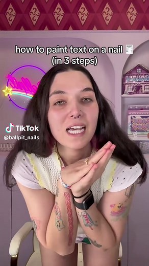 3-Step Flawless Text Nail Art Tutorial