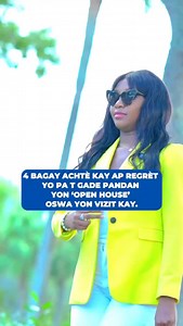 Pa vizite kay san ou pa gade 4 bagay sa yo ❌❌😱 1. Bouji oubyen Balèn ki santi bon yo ki nan antre kay la" Li ka kache move odè bèt kay, lafimen, oswa sant fimye/moisissure. E trankilite pandan ‘open house’ la ka pa montre kijan lari a fè bri pandan semèn nan. Poukisa sa enpòtan: Sans ou yo ka di w plis sou kondisyon kay la pase jan li Parèt la 2. Gade pi lwen pase mi yo. Ki jan kay vwazen yo byen antreteni? Èske gen chen k ap jape, sèk baskèt, oswa anpil machin ki pakè sou lari a? Poukisa sa en
