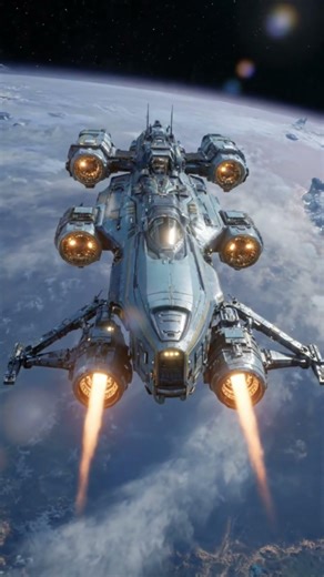 Realistic Sci-Fi Spaceship Animation | 4K Cinematic #airforce