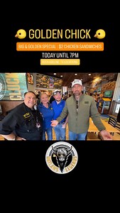 Celebrating our longtime festival partner ~ @abilene_golden_chick 🤟🏼 Go see them TODAY for the “Big & Golden” $2 Chicken Sandwich (until 7:00PM)! @fearlessfernandez and 92.5 The Ranch are also in the house! #supportourpartners #goldenchick | Outlaws and Legends Music Fest