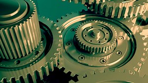 Mechanism of 3D Gears in Motion