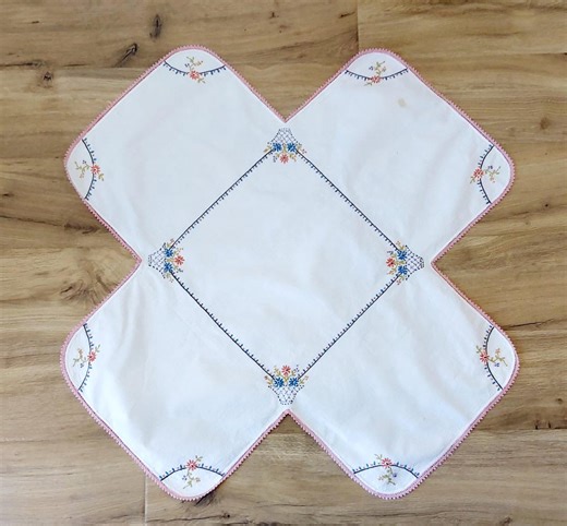 Vintage Embroidered Table Cover - Etsy