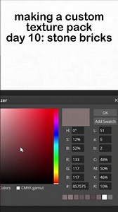 making a custom texture pack day 10: stone bricks1 #minecraft #texturepack #texturing