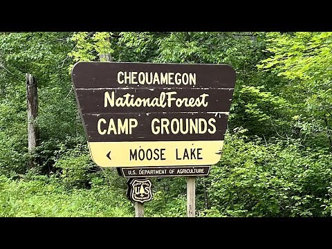 Moose Lake Campground near Hayward Wisconsin